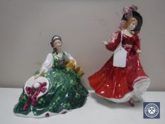 Two Royal Doulton figures,