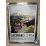 A railway advertising picture "Saltburn by the Sea"