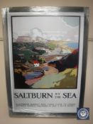 A railway advertising picture "Saltburn by the Sea"