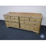 A Ducal Pine eight drawer chest