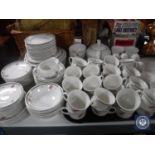 One hundred and twenty seven pieces of Johnson Brothers tea and dinner ware