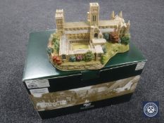 A boxed Lilliput Lane Limited Edition figure - Durham Cathedral (battery operated)
