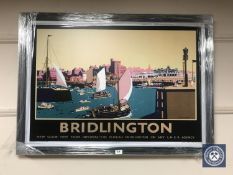 A railway advertising picture "Bridlington"