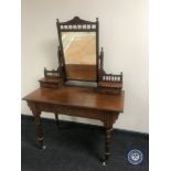 A Victorian mahogany and pine dressing table