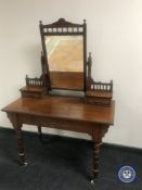 A Victorian mahogany and pine dressing table