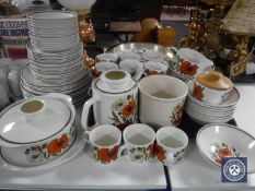 Eighty pieces of J & G Meakin studio tea and dinner ware