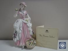 A Coalport The Cries of London Collection figure, The Flower Seller, number 392 of 9500,