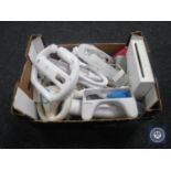 A box of Wii console and accessories