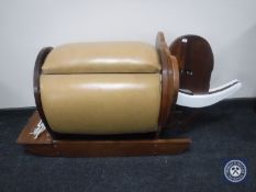 A 20th century wooden elephant rocking seat