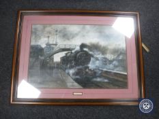 A framed Michael Sharp oil painting,
