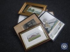 A large quantity of assorted framed pictures and prints,