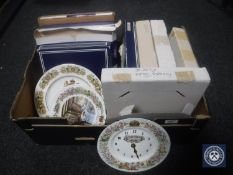 A box containing two sets of Wedgwood Foxwood Tales collector's plates from Foxwood tales and