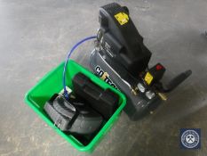 A Cotech compressor and a box of Cotech hose and nail gun