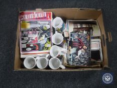 A box containing mid 20th century Countdown Space Age comics, Joe 90 comics ,