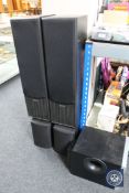 A pair of Acoustic Solutions towers speakers,