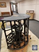 A cast iron football ground turnstile, from St.