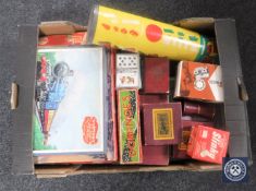 An interesting collection of vintage games and toys : Tupperware Snapics, Chad Valley Mini mosaic,
