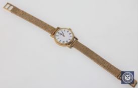 A 9ct gold Seiko wrist watch, 23.1g gross.