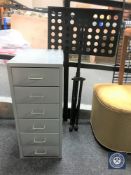 An index chest and a music stand