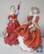 Two Royal Doulton figures;