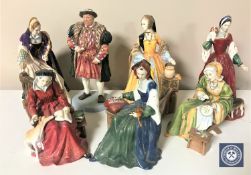 A set of Royal Doulton figurines - Henry VIII and his six wives - Catherine Howard HN 3449