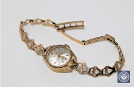 A 9ct gold Rotary lady's wrist watch, 11g.