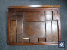 A Victorian mahogany clerk's writing slope CONDITION REPORT: Lacking lid.