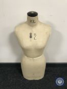 A Kennett & Lindsell Ltd dressmaker's dummy