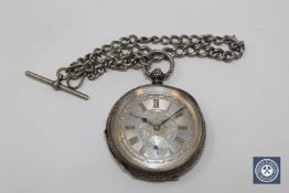 A silver Gentleman's pocket watch,