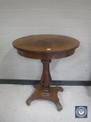 A continental mahogany work table