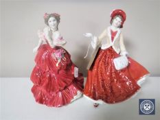 Two Royal Doulton figures;