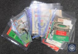 A good collection of international and local interest football programmes to include;