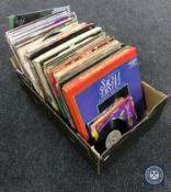 A box of vintage LP's, Frank Sinatra, Shirley Bassey,