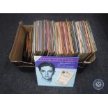 A box of vinyl records - easy listening, compilations,
