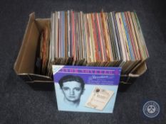 A box of vinyl records - easy listening, compilations,