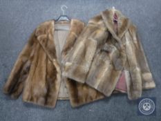 Two fur coats