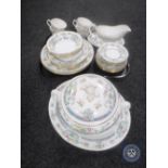 Twenty-six pieces of Royal Worcester floral tea and dinner china