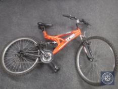 A Trax TFS1 full suspension mountain bike