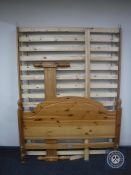 A pine 5' bed frame