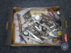 A box of engineers tools and gauges