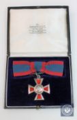 A Royal Red Cross, George V, 1st class, in original Garrards box.