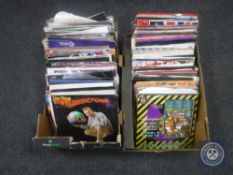Three boxes of vinyl dance music