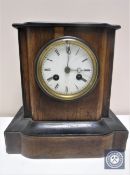 An early 20th century mahogany cased eight day mantel clock