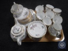 A tray of forty-nine pieces of Royal Grafton tea china