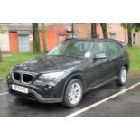 A BMW X1 X-Drive 20D Sport Estate Car, registration YF13 VPG, black, manual transmission, diesel,