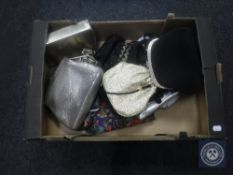 A box of mid 20th century lady's hand bags and purses