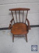 A strained beech child's chair
