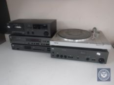 Four NAD hifi separates to include stereo cassette deck 6220, compact disc player 5320,