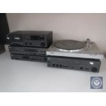 Four NAD hifi separates to include stereo cassette deck 6220, compact disc player 5320,