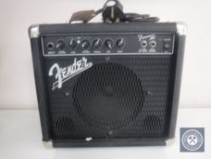 A Fender Frontman guitar amplifier